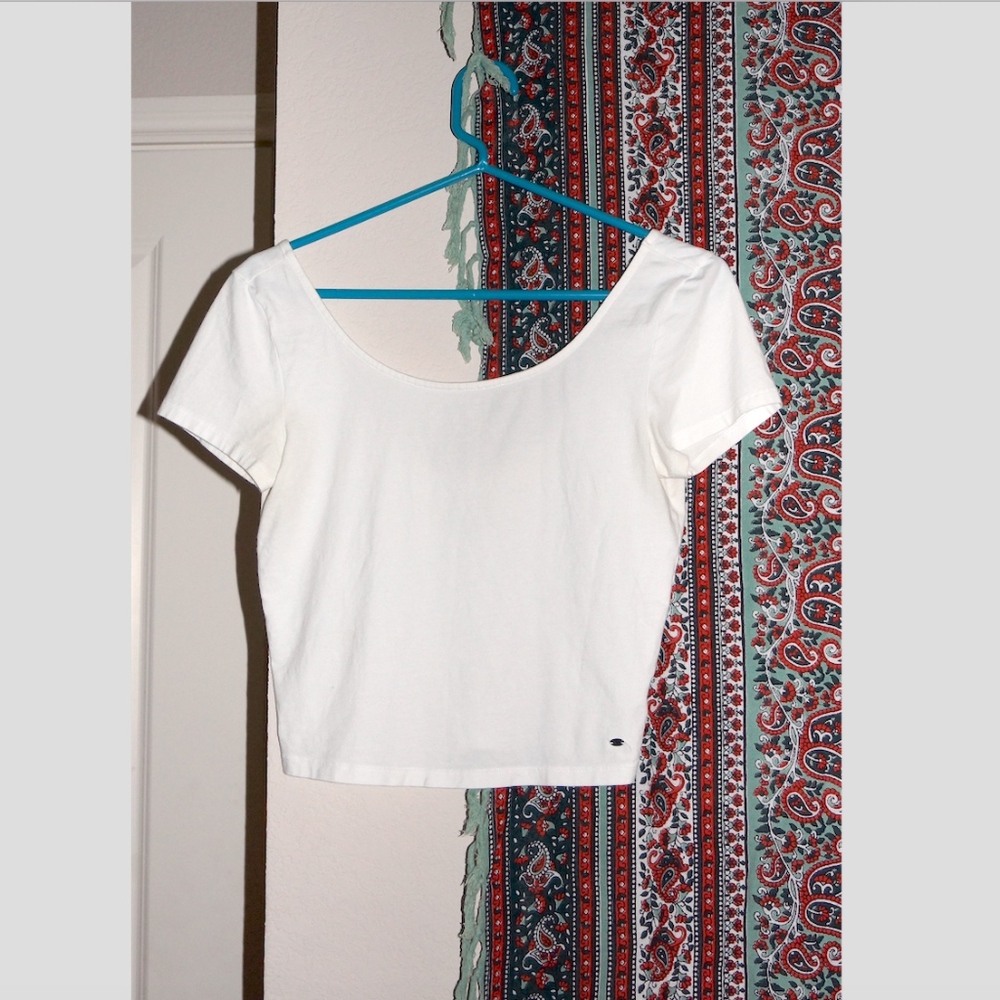 American Eagle White Crop Top
